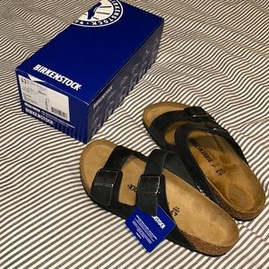 NEW Birkenstock Arizona Sandal 43 Regular Classic Footbed Men’s 10-10.5 Black